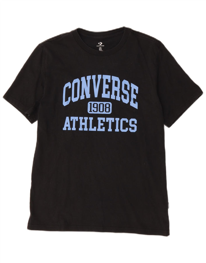 Converse grafisk t-shirt til mænd, lille sort bomuld