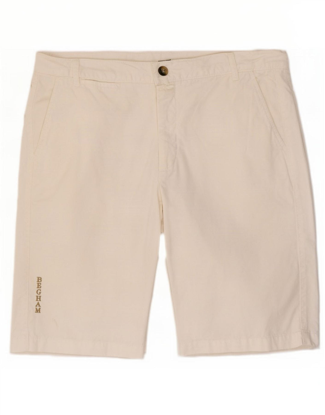 Slam Herre Chino Shorts IT 48 Medium W32 Hvid Bomuld
