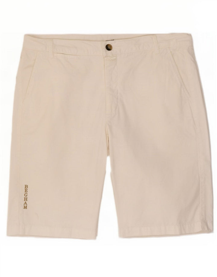 Slam Herre Chino Shorts IT 48 Medium W32 Hvid Bomuld