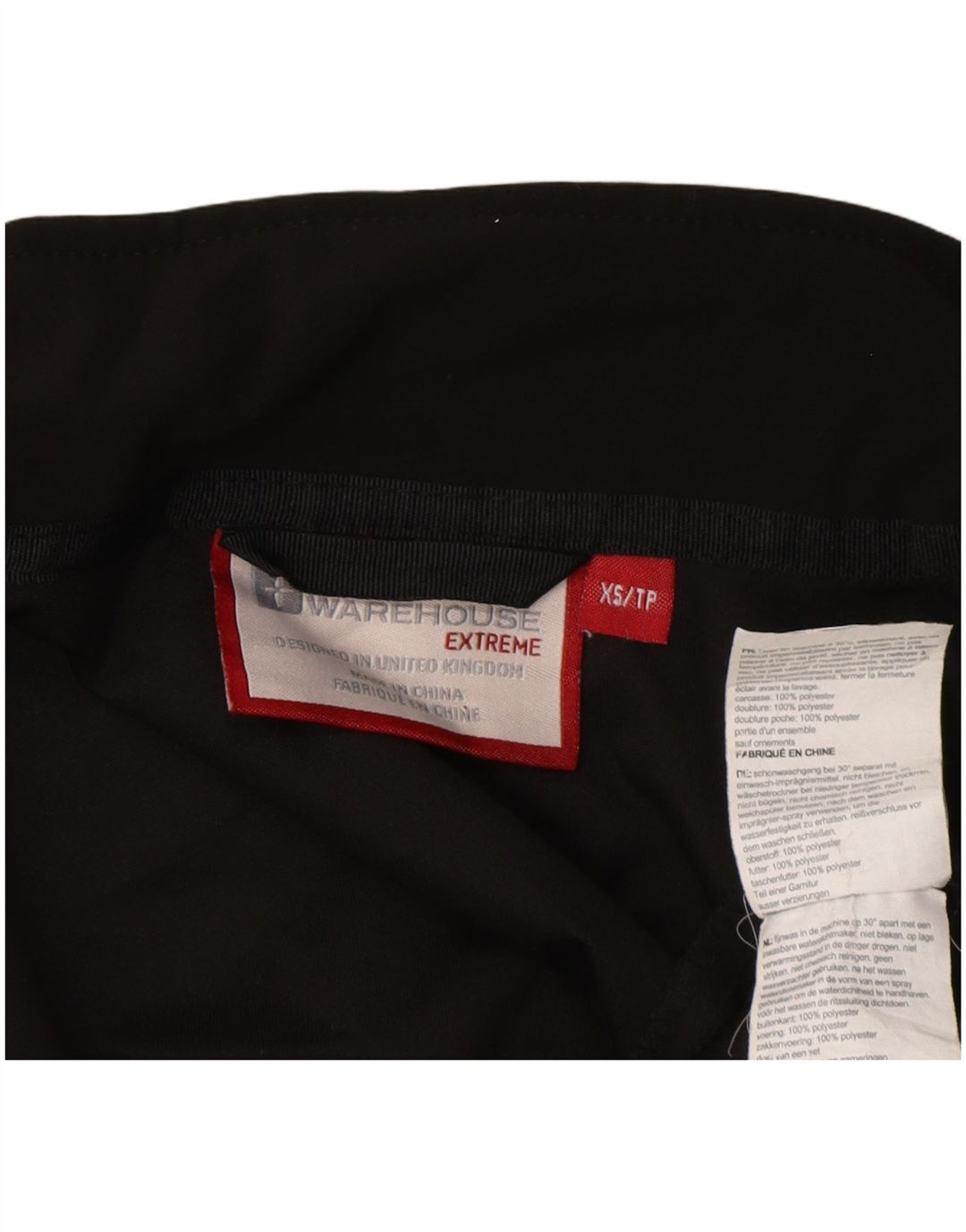 Mountain Warehouse Herre Liner Bomber Jacket UK 34 XS Sort Polyester