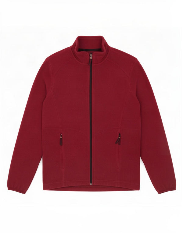 Marks & Spencer Fleecejakke til kvinder UK 12 Medium Burgundy Polyester