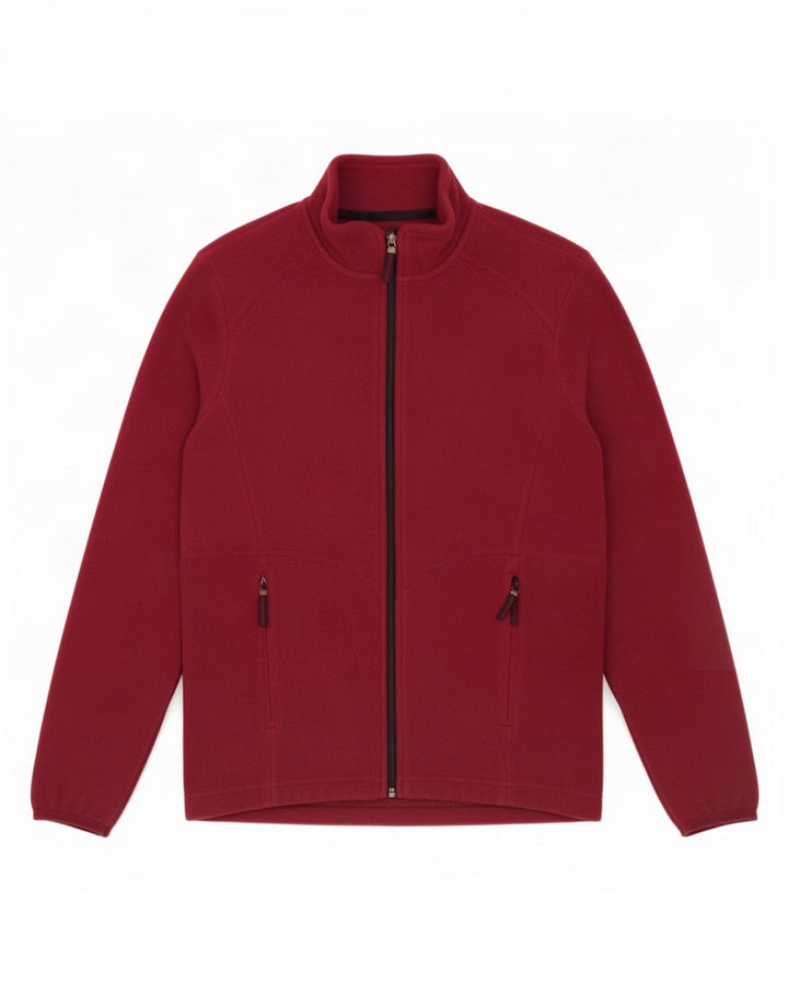 Marks & Spencer Fleecejakke til kvinder UK 12 Medium Burgundy Polyester