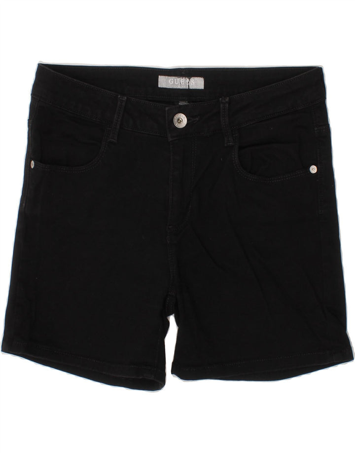 GUESS Boys Denim Shorts 13-14 Years W28 Black Cotton Vintage Guess and Second-Hand Guess from Messina Hembry 