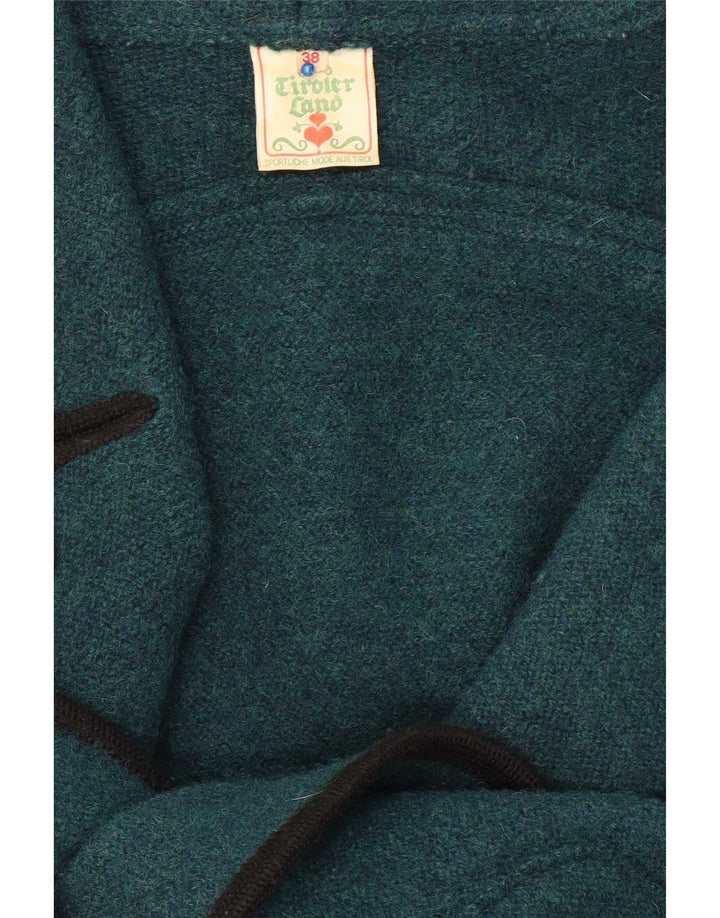 Vintage Dame Oversized Dobbeltradet Blazer Jakke EU 38 Medium Grøn