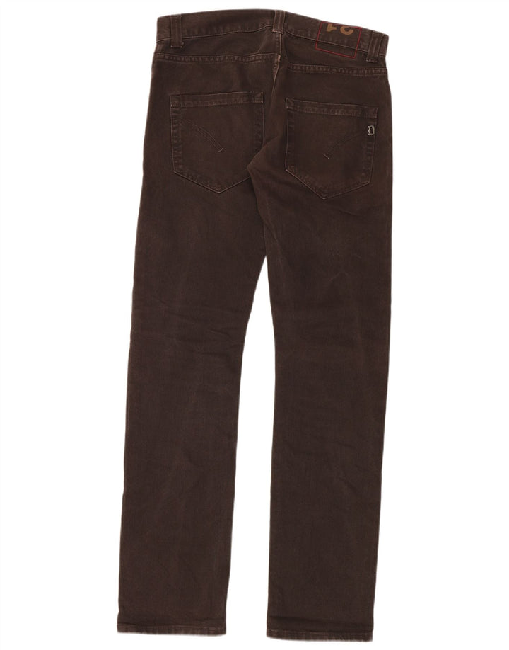 Dondup Herre Slim Jeans W31 L34 Brun Bomuld