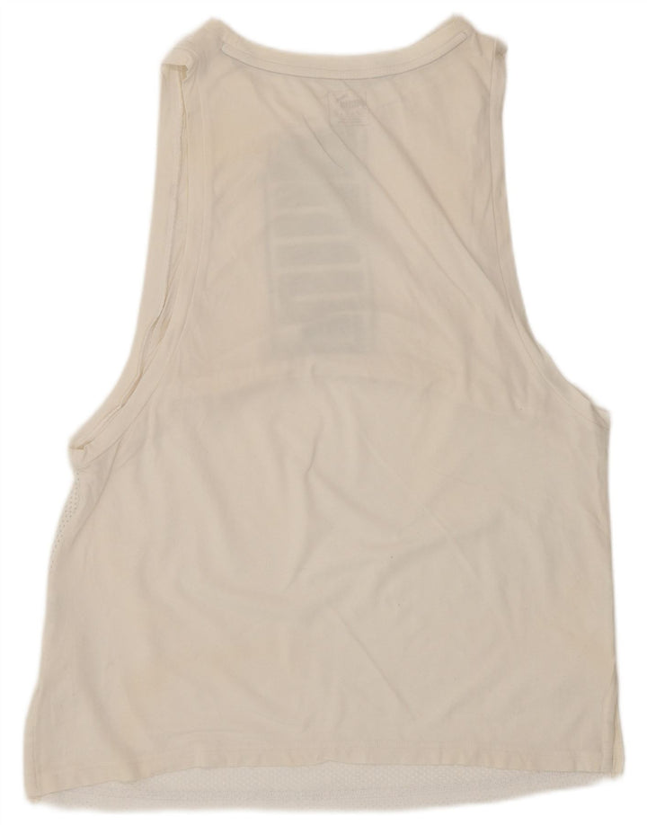 Puma Dame Grafisk Vest Top UK 12 Medium White