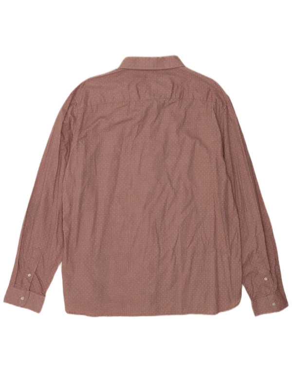 French Connection Herreskjorte 2XL Pink Plettet Bomuld
