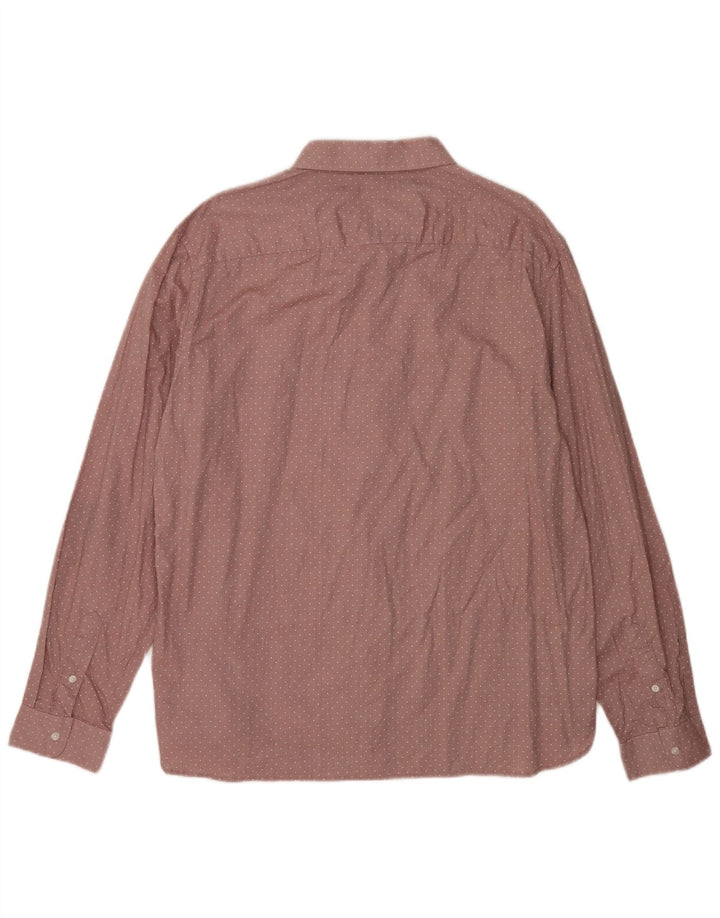French Connection Herreskjorte 2XL Pink Plettet Bomuld