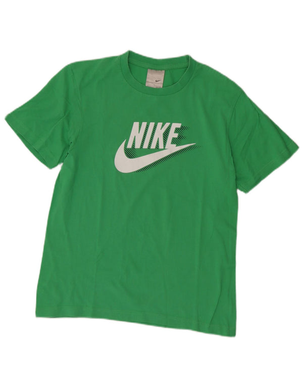 Nike drenge grafisk t-shirt top 12-13 år stor grøn bomuld