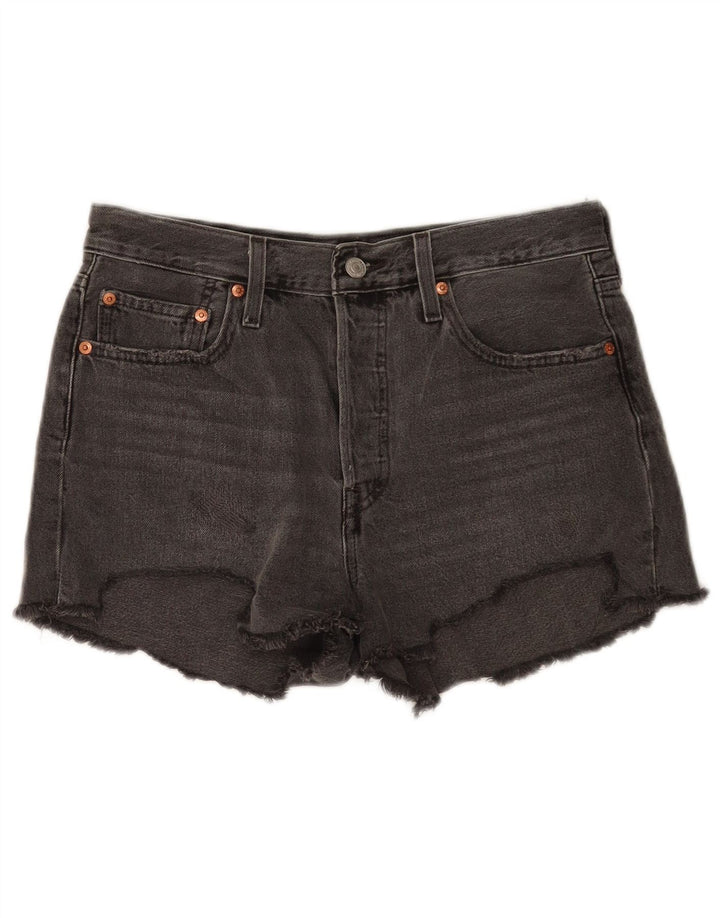 Levi's Womens 501 denimshorts W28 mellemgrå bomuld
