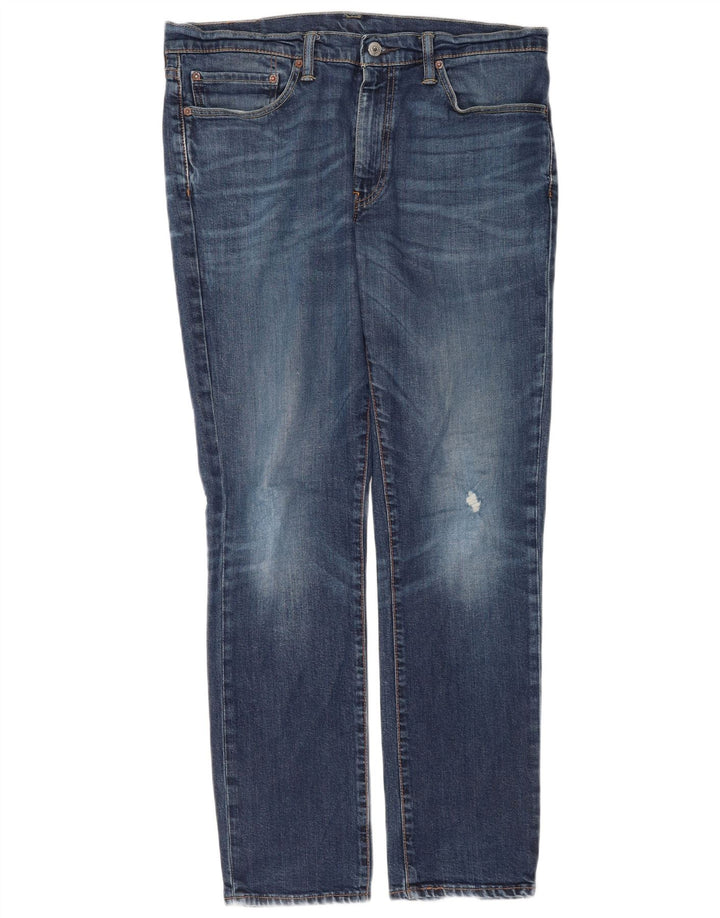 Levi's Herre 511 Distressed Slim Jeans W36 L32 Blå Bomuld