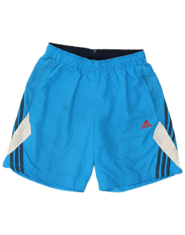 Adidas Herre Climalite Sportshorts Medium Blue Colourblock Polyester