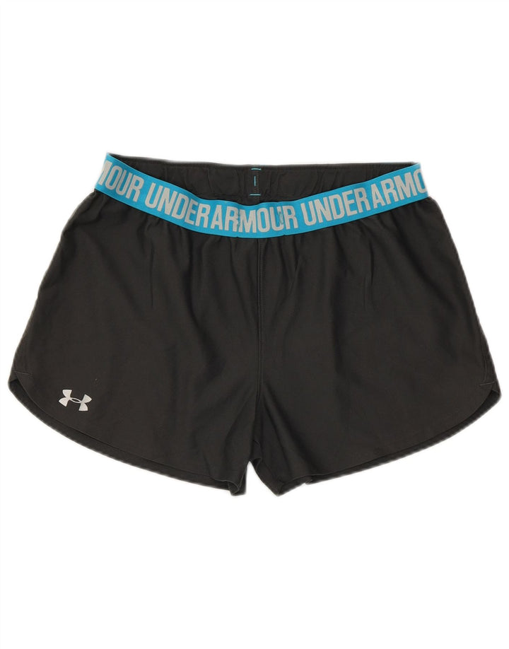 UNDER ARMOUR Grafiske sportsshorts til kvinder UK 14 Medium Black Colourblock