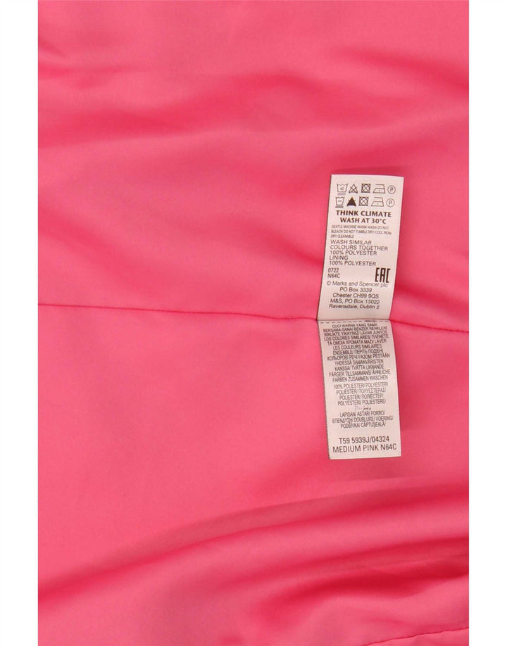Marks & Spencer Dame 3/4 ærmet åben blazerjakke UK 12 Medium Pink