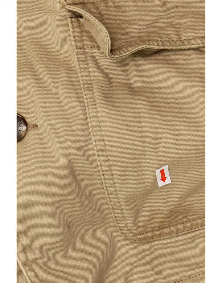 KARTEL Mens Utility Jacket UK 42 XL Beige Cotton
