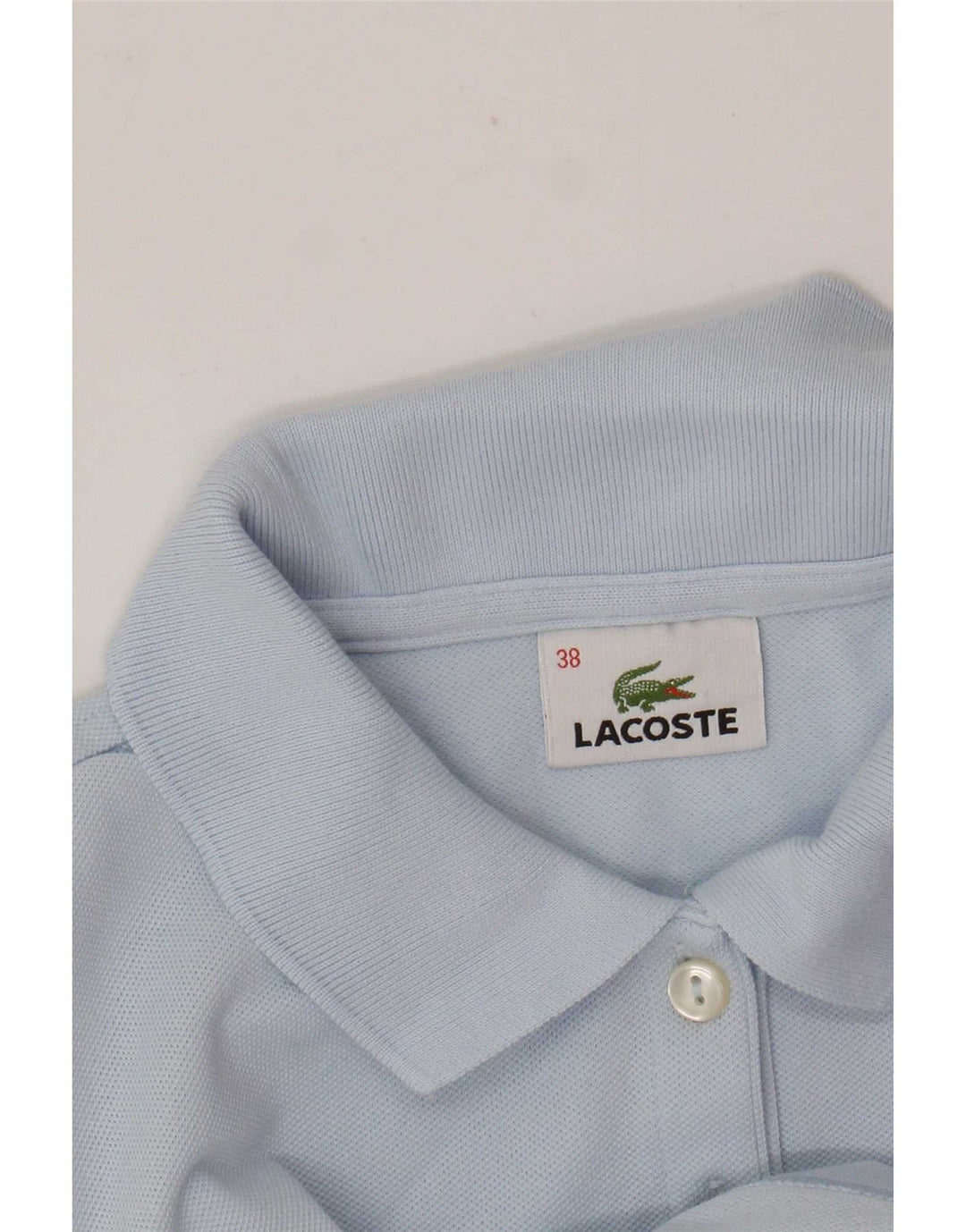 Lacoste Dame Polo Shirt Størrelse 38 Medium Blå