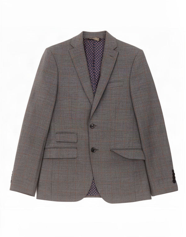 Marks & Spencer Herre Slim Fit 2-knaps blazerjakke UK 36 Small Blue Check