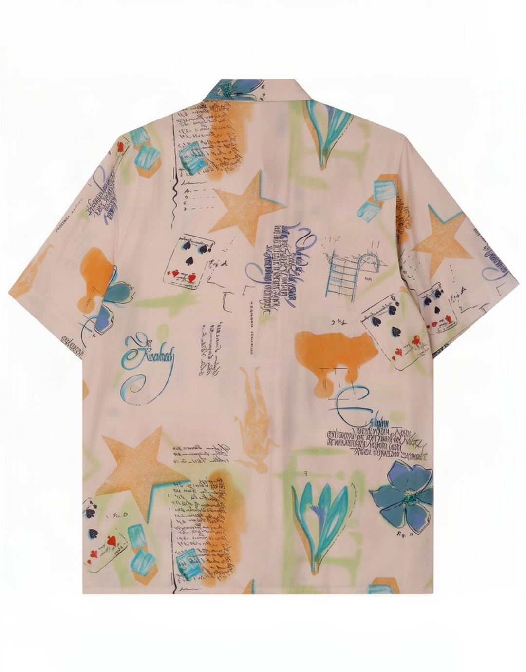 Yorn Dame Oversized abstrakt mønster skjorte EU 36 Small Multicoloured