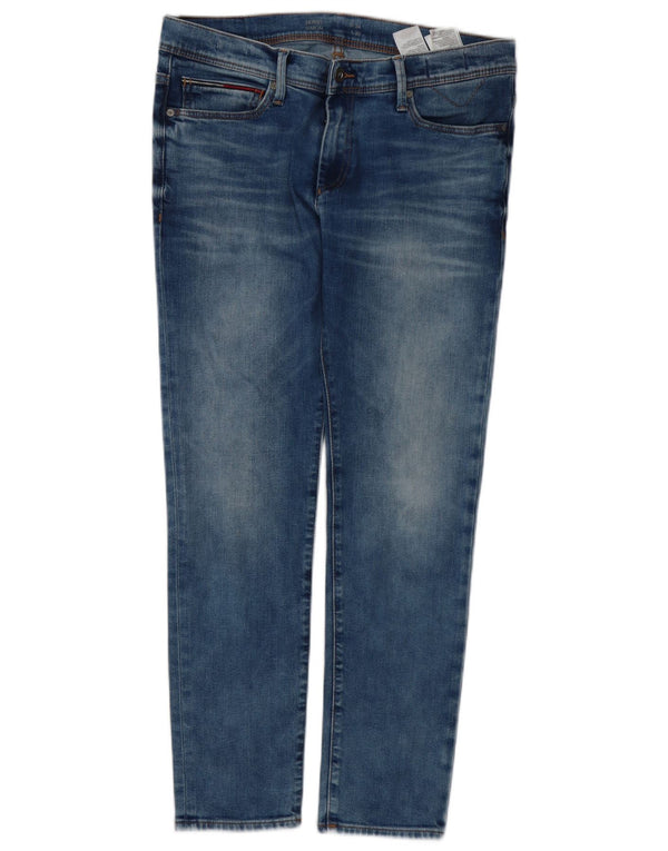 Tommy Hilfiger Herre Simon Skinny Jeans W34 L28 Blå Bomuld