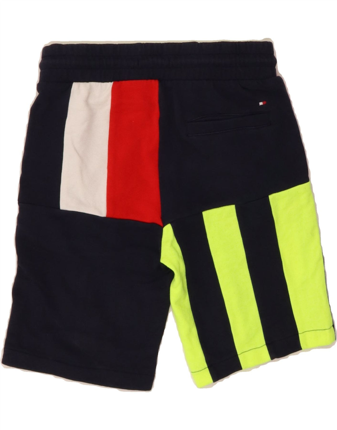 TOMMY HILFIGER Boys Sport Shorts 11-12 Years Multicoloured Colourblock Vintage Tommy Hilfiger and Second-Hand Tommy Hilfiger from Messina Hembry 
