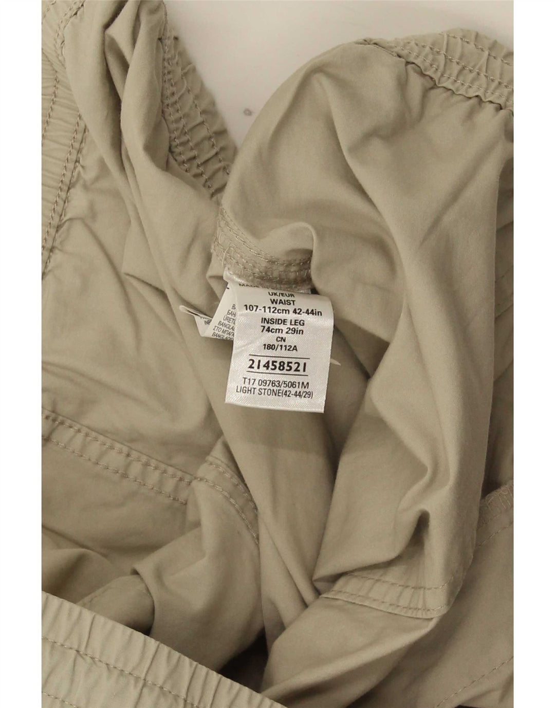 Marks & Spencer Herre Casual Bukser W42 L29 Beige Bomuld