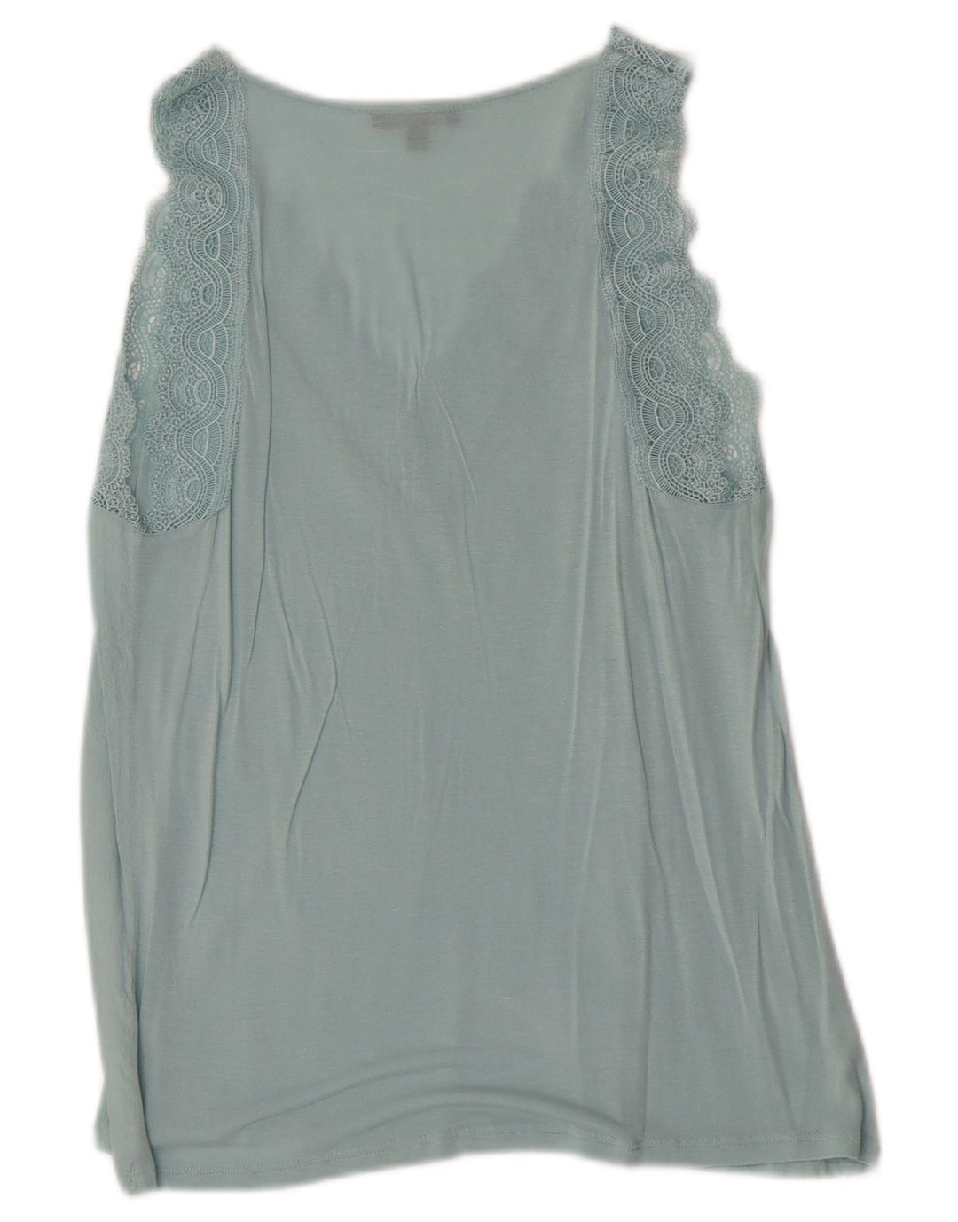 Massimo Dutti Dame ærmeløs bluse Top UK 6 XS Blå