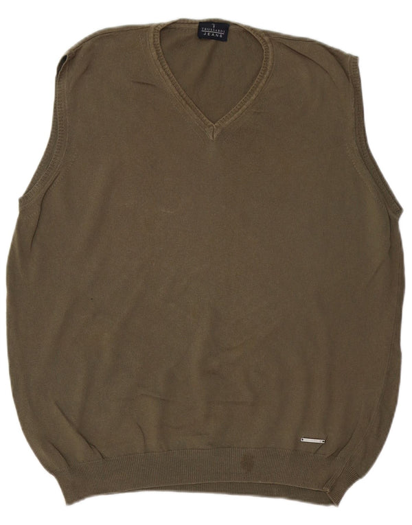 TRUSSARDI Herrevest Tank Top Medium Khaki