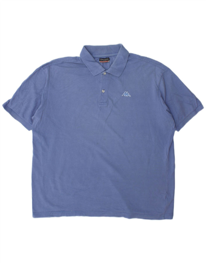 Kappa herre poloshirt 2XL blå bomuld