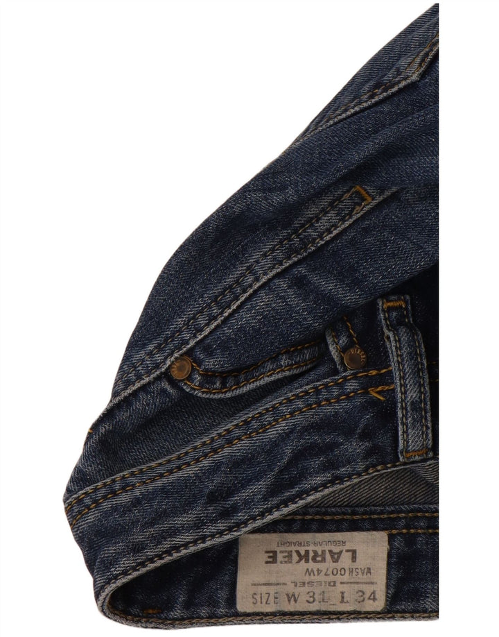 DIESEL Herre Larkee Straight Jeans W31 L34 Blå Bomuld