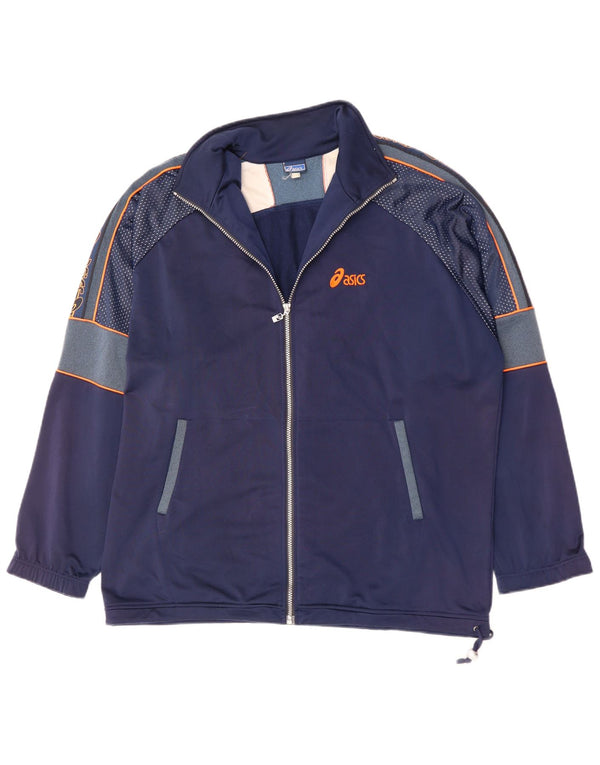 ASICS Herre grafisk træningsdragt topjakke 2XL marineblå polyester