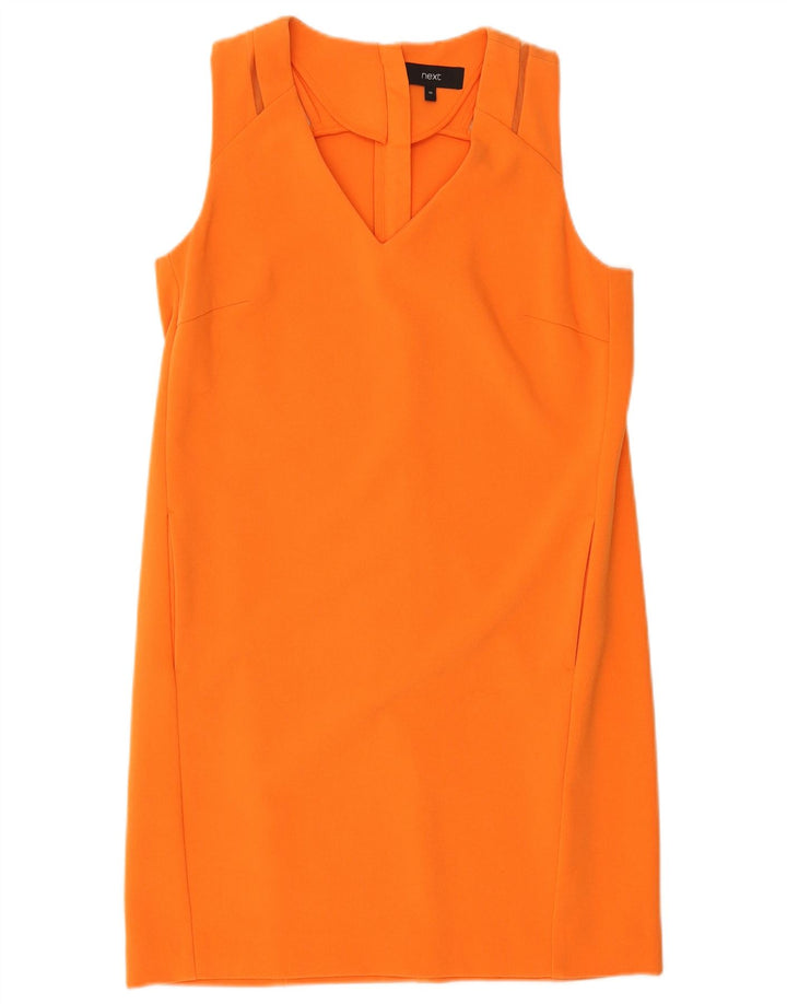 Næste Dame Ærmeløs Shift Dress UK 10 Small Orange