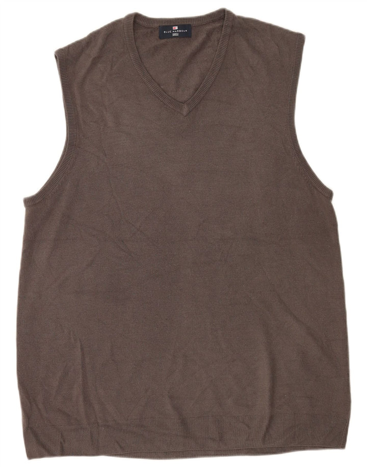 Marks & Spencer Herre Blue Harbor Vest Tank Top XL Grå Akryl