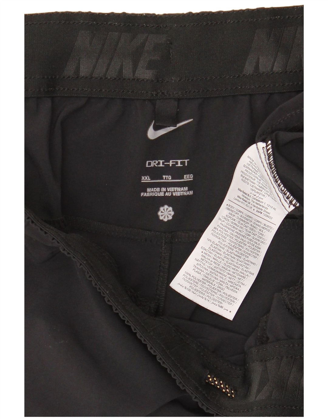 Nike herre Dri Fit sportsshorts 2XL sort polyester