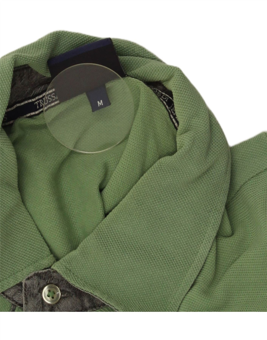 Trussardi Jeans Poloskjorte til mænd mellemgrøn bomuld