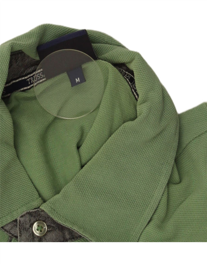 Trussardi Jeans Poloskjorte til mænd mellemgrøn bomuld