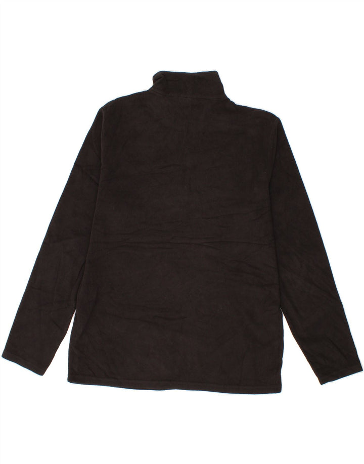 MOUNTAIN WAREHOUSE Mens Zip Neck Fleece Jumper Large Black Vintage Mountain Warehouse and Second-Hand Mountain Warehouse from Messina Hembry 