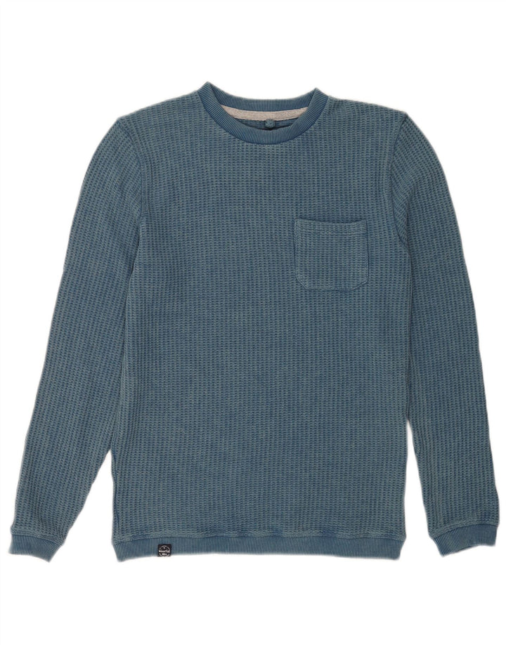Weird Fish Herre Sweatshirt Jumper Lille Blå Bomuld