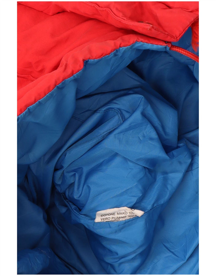 MC Ross Herre hættepolstret jakke UK 36 Lille rød bomuld