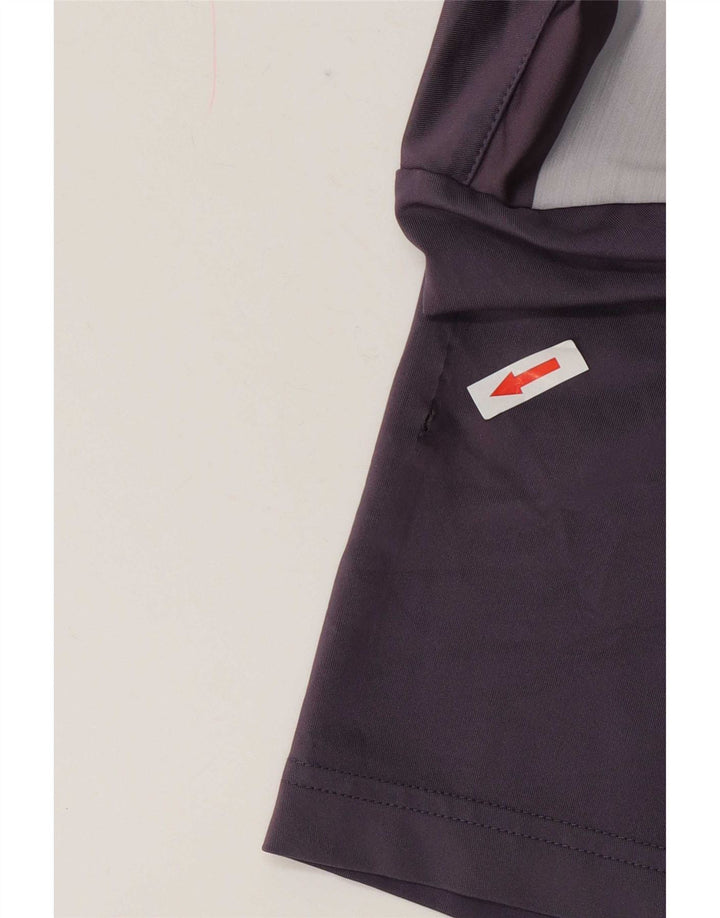 Adidas Herre Golf Polo Shirt Stor lilla stribet polyester