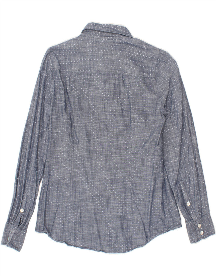 J. CREW Womens Shirt US 6 Medium Grey Polka Dot Vintage J. Crew and Second-Hand J. Crew from Messina Hembry 
