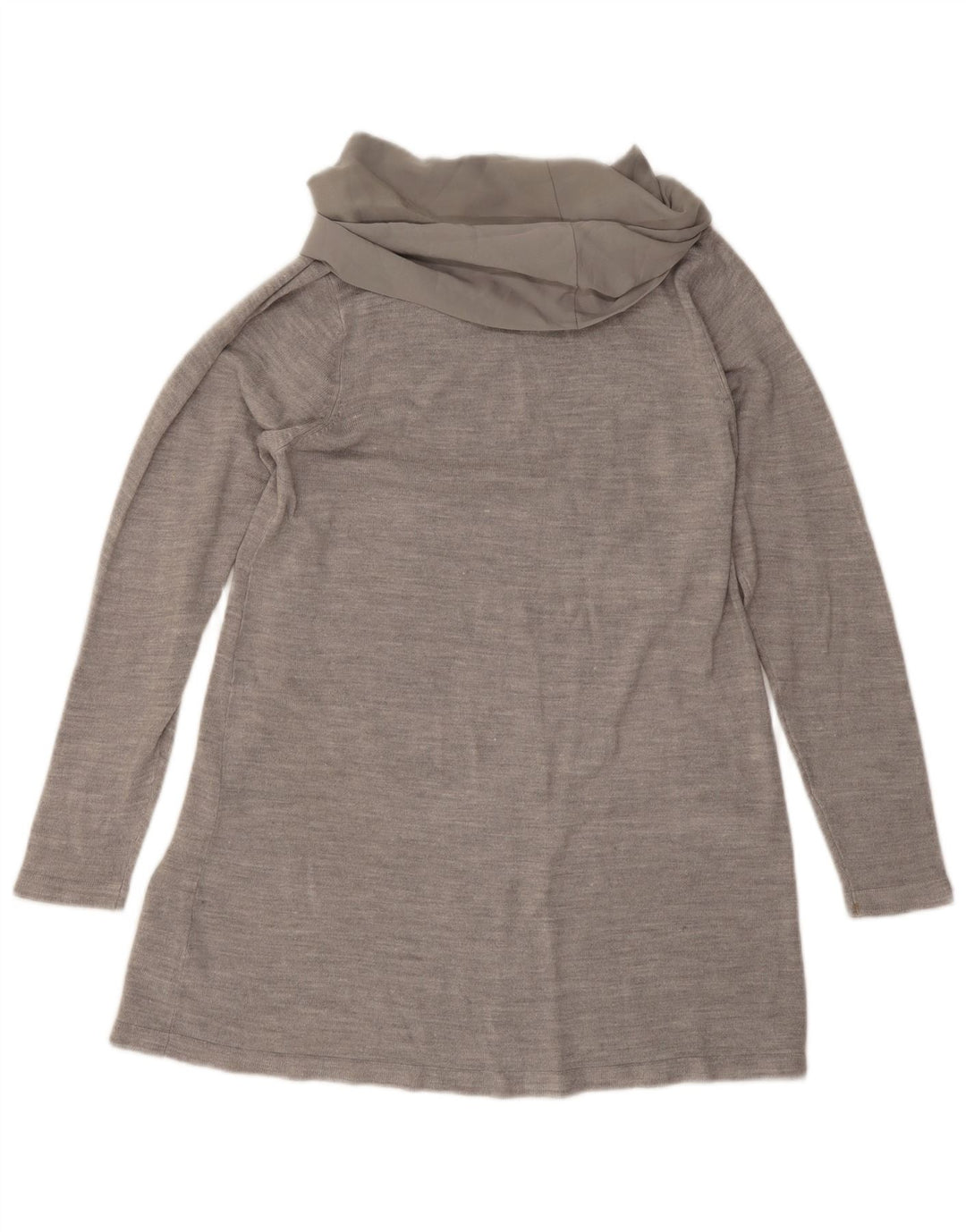 Marks & Spencer Dame Top Langærmet UK 14 Medium Grey Flecked Acryl