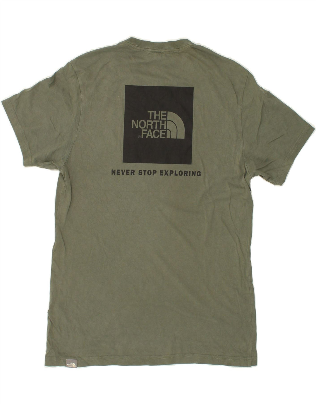 THE NORTH FACE Herre grafisk T-shirt Top Lille Khaki Bomuld