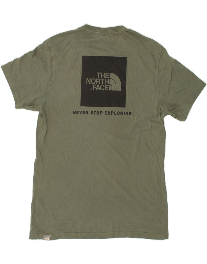 THE NORTH FACE Herre grafisk T-shirt Top Lille Khaki Bomuld