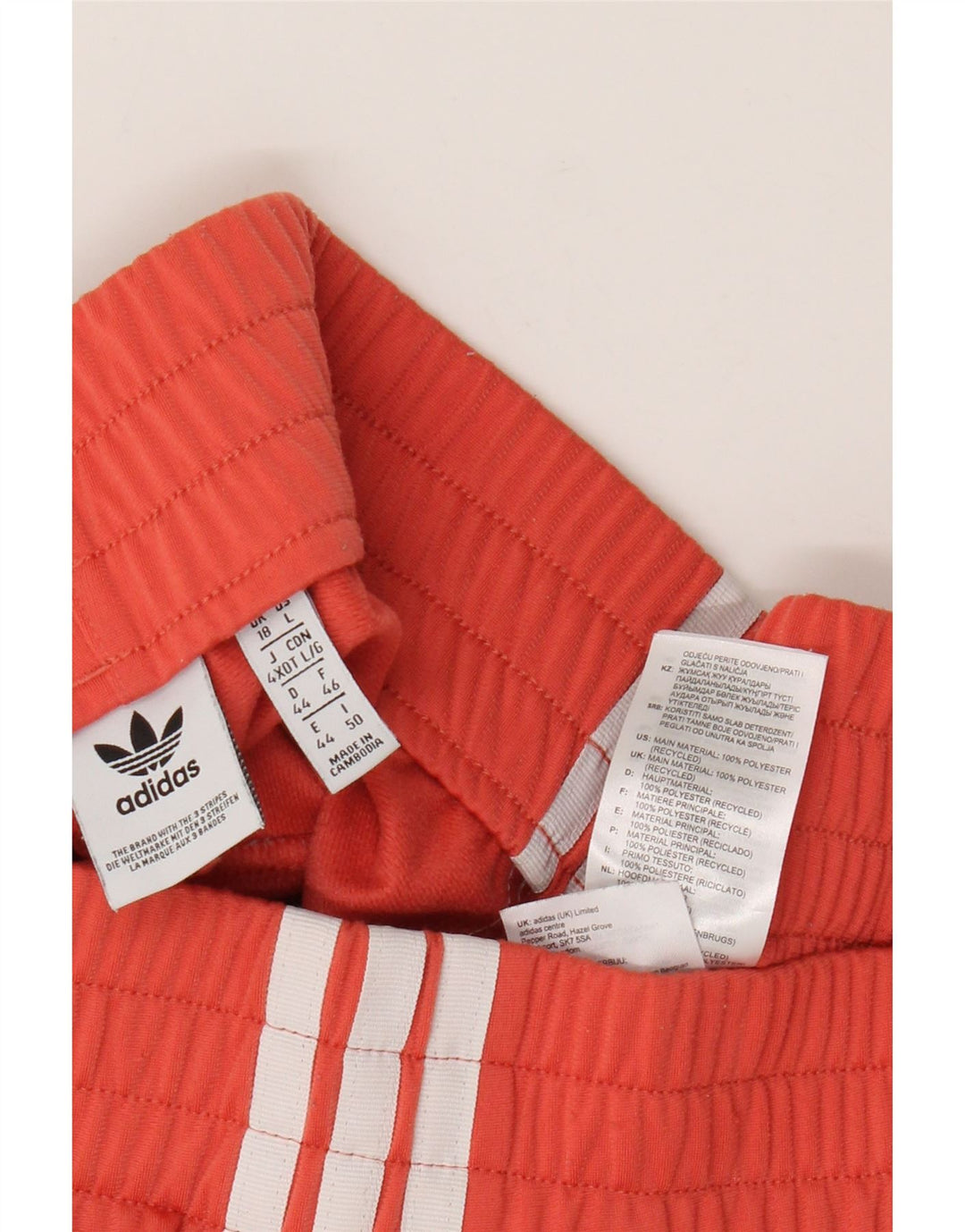 Adidas sportsshorts til kvinder UK 18 XL orange polyester