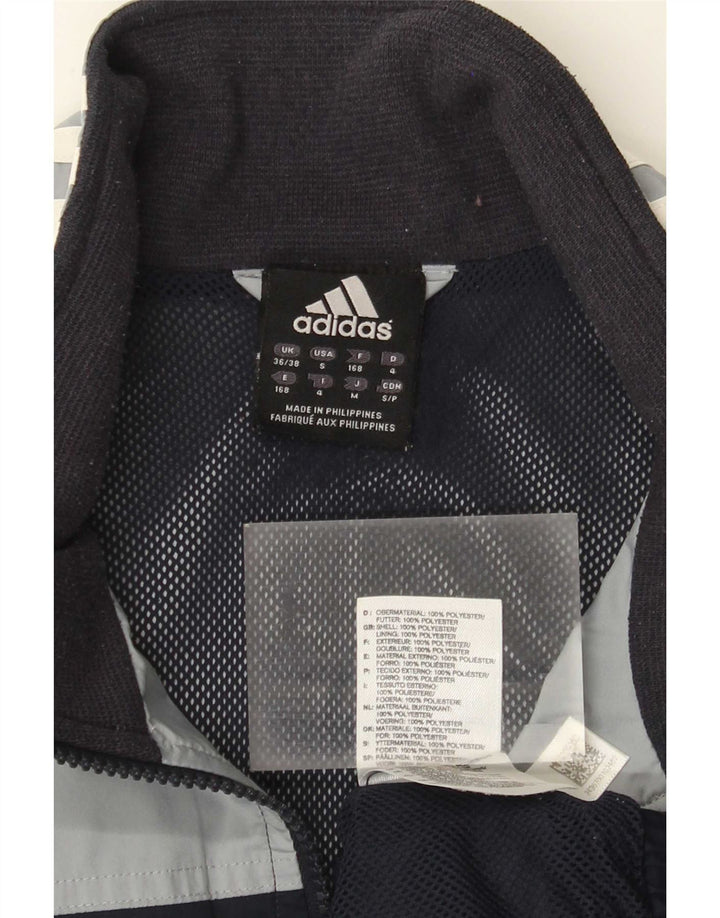 Adidas Træningsdragt til mænd Topjakke UK 36/38 Small Black Colourblock Polyester