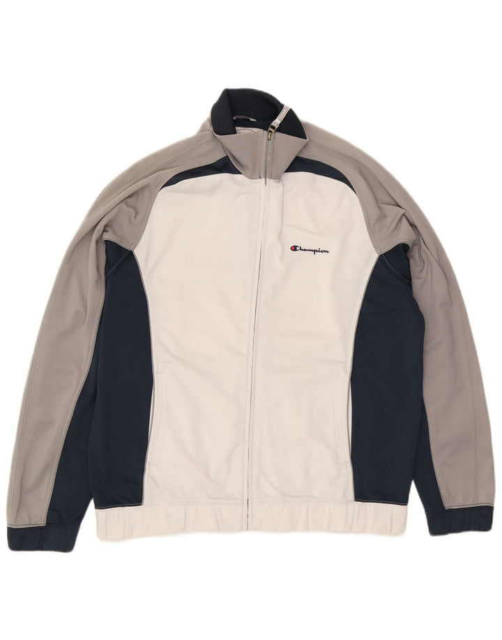 Champion Herre træningsdragt Topjakke Stor hvid Colourblock Polyester