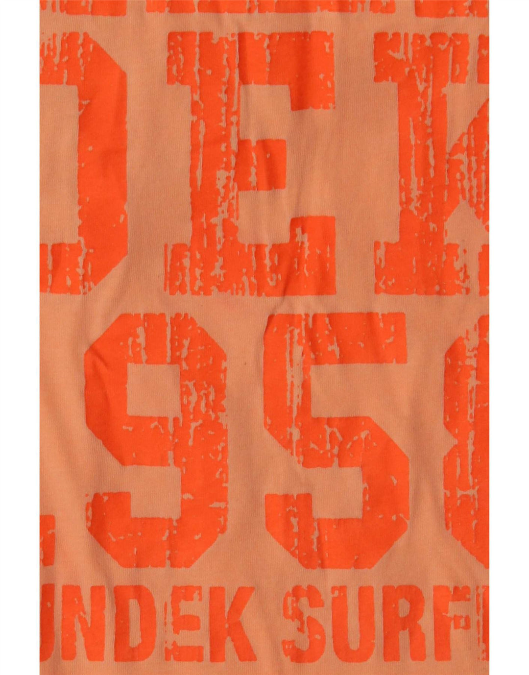Sundek Herre Grafisk T-Shirt Top Stor Orange Bomuld