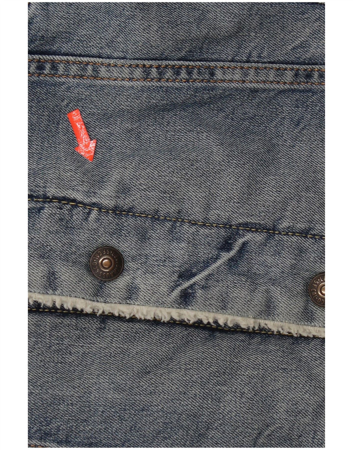 Levi's Sherpa denimjakke til mænd DK 36 Lille blå bomuld