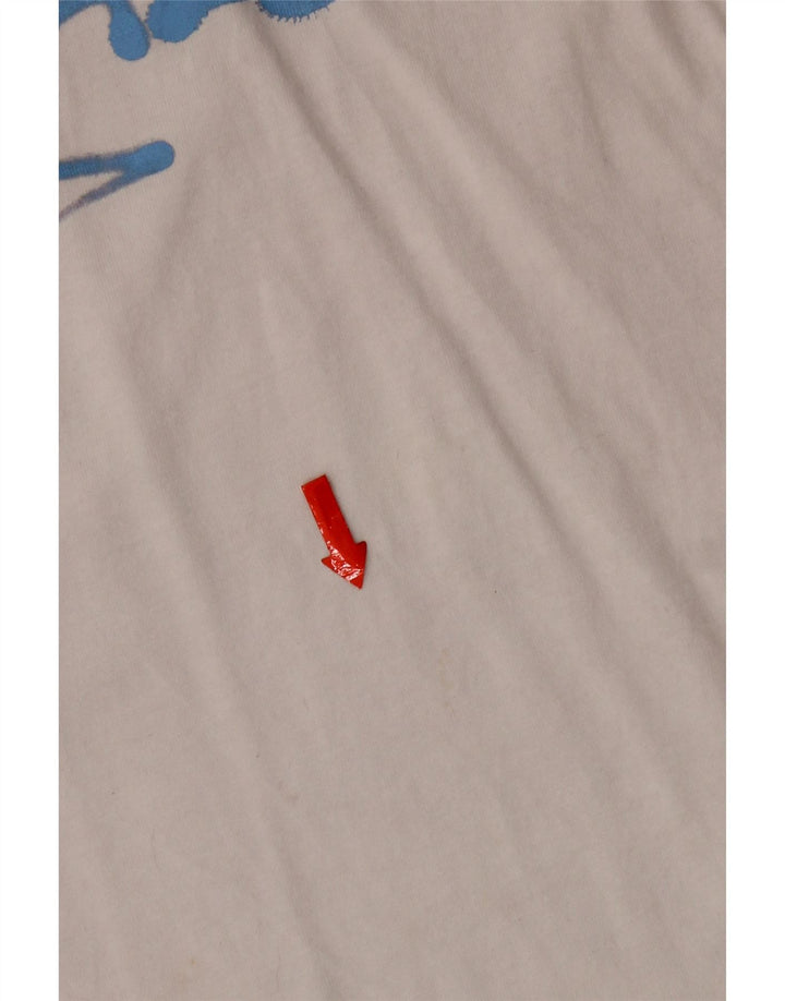Adidas Grafisk T-shirt top til mænd, lille hvid bomuld
