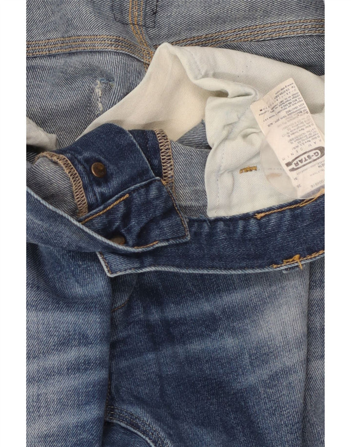 G-STAR Straight Jeans til mænd W36 L34 Blå Bomuld
